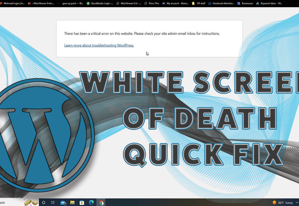 mainstream entertainment blog wordpress white screen of death quick fix 2022