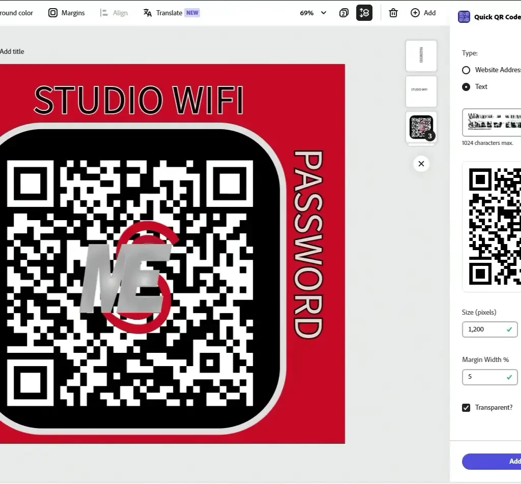 Adobe Express, custom brand, mainstream ent, QR Code generator, Wi-Fi Enabled QR Code, Wi-Fi Password-enabled QR codes