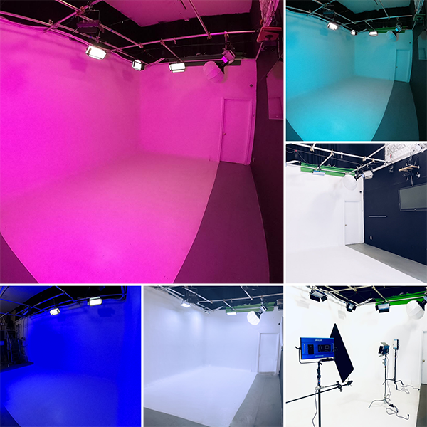 mainstream ent in studio group of images highlighting new rgb 2000 light panels